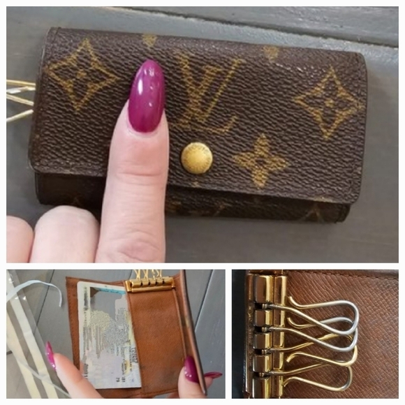 Louis Vuitton Accessories - Louis Vuitton 100% Authentic Women's Brown Monogram Multicle 4 Key case